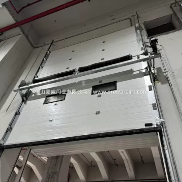 鋁合金倉庫工業提升門 抗風保溫電動滑升門 消防遙控卷簾門廠